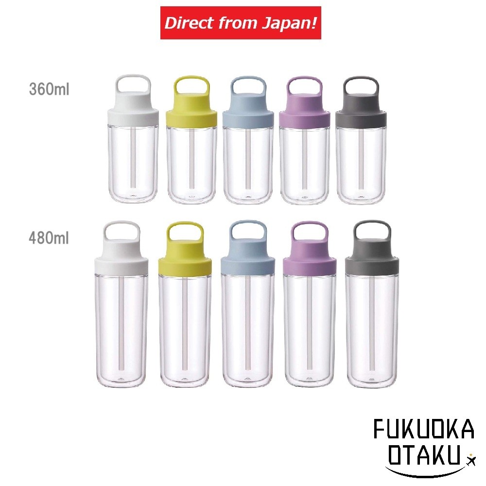 KINTO TO GO BOTTLE 360ml / 480ml ใช้กับน้ำอัดลมได้ เข้าเครื่องล้างจาน BPA Free【ส่งตรงจากญี่ปุ่น】