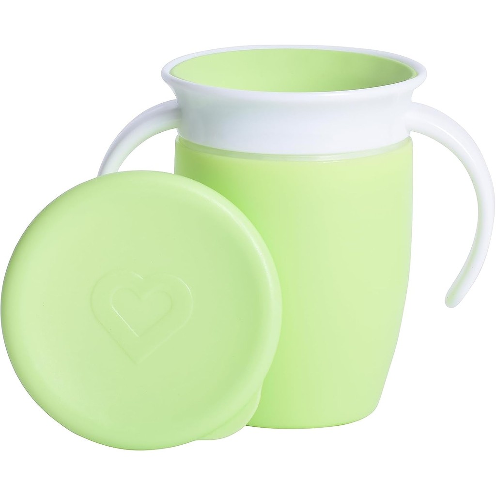 Munchkin Miracle 360 Trainer Cup with Handles – Green Pastel – Spill-Proof Baby Mug　Ship from Japan