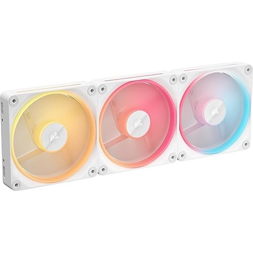 CORSAIR iCUE LINK LX120-R RGB WHITE Triple Reverse Fans Starter Kit CO-9051054-WW