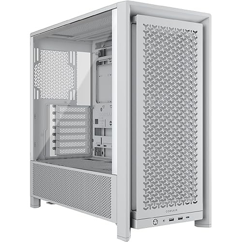 CORSAIR FRAME 4000D RS Modular High Airflow Mid-Tower PC Case, White Can accommodate multiple 360 mm