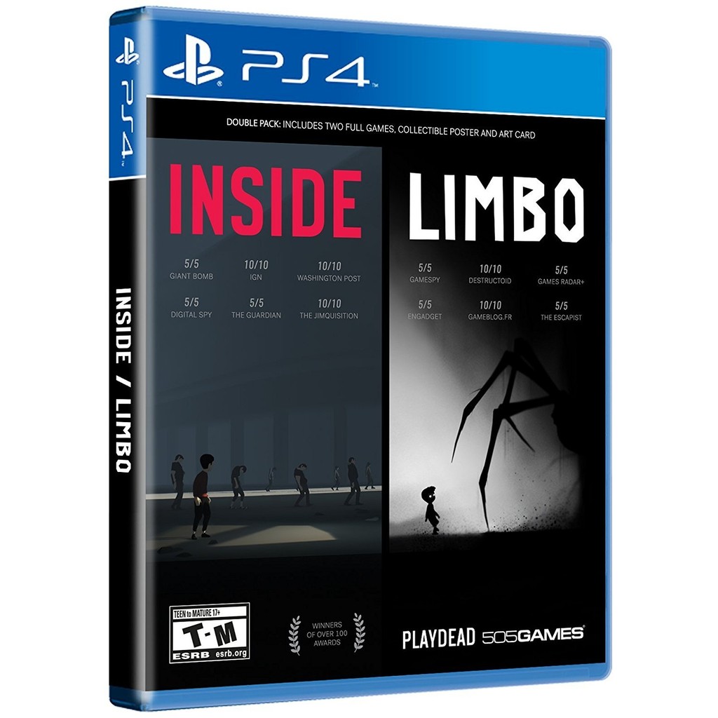 505 Games INSIDE LIMBO Double Pack (นำเข้า: อเมริกาเหนือ) - PS4 1930 สินค้าใหม่เอี่ยมและถูกต้องตามกฎ