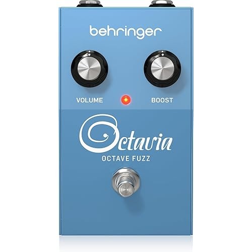 Behringer Vintage Style Upper Octave Fuzz Pedal Rugged housing True bypass design การควบคุมที่เรียบง