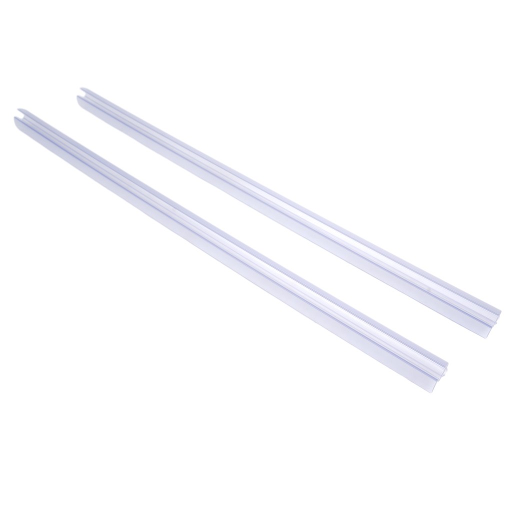 cosyh2-Pack Shower Door Bottom Seal Sweep for Frameless Glass Rail