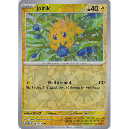 Joltik 064/182_Lightning Type_POKEMON Paradox Rift Singles