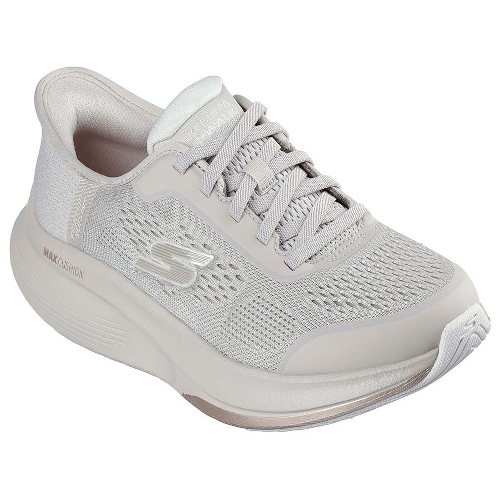 Skechers สเก็ตเชอร์ส รองเท้าผู้หญิง Women Slip-Ins GOwalk Max Walker Ayva Walking Shoes – 125067-NAT (latest) ราคา ถูกที่สุด ดีลบีเคเค แกลเลอรีภาพที่ 4