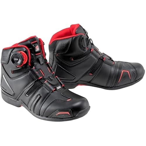 Rs Taichi Rs Taichi แห้ง Master Boa รองเท้าขี่กันน้ําสีดํา/แดง 25.5 ซม. Rss006
