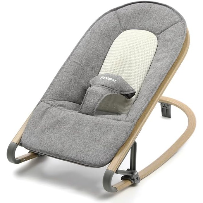 PIYO Baby Bouncer – Foldable & No Assembly – 3-Level Adjustable – 0m+ – Made in Japan – Ship from Ja