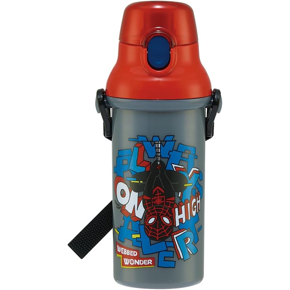 Skater PSB5SANAG-A Kids Straw Bottle 480ml – Antibacterial Plastic – Lightweight – Made in Japan – S