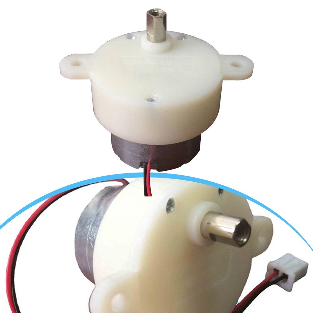 [AT]-DC Reduction Motor ความเร็ว 12/20/6/3Rpm 3V-12V สําหรับขาตั้งเครื่องประดับของเล่น ❤❤