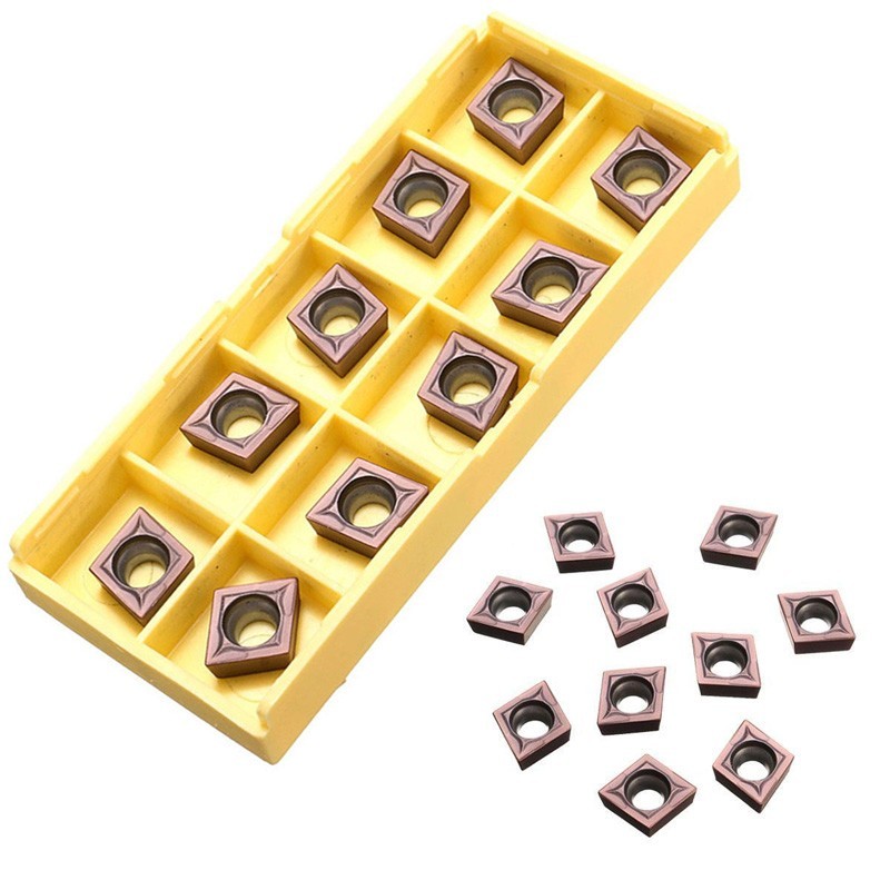 10PCS CCMT09T304 VP15TF คาร์ไบด์แทรก CCMT 09 T3 / CCMT32.51 ใส่