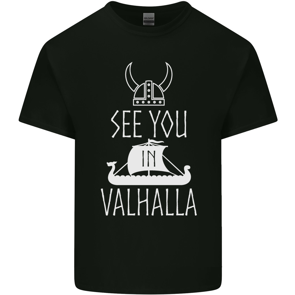 See You In Valhalla The Vikings Nose Odin Mens Light Cotton T-Shirt