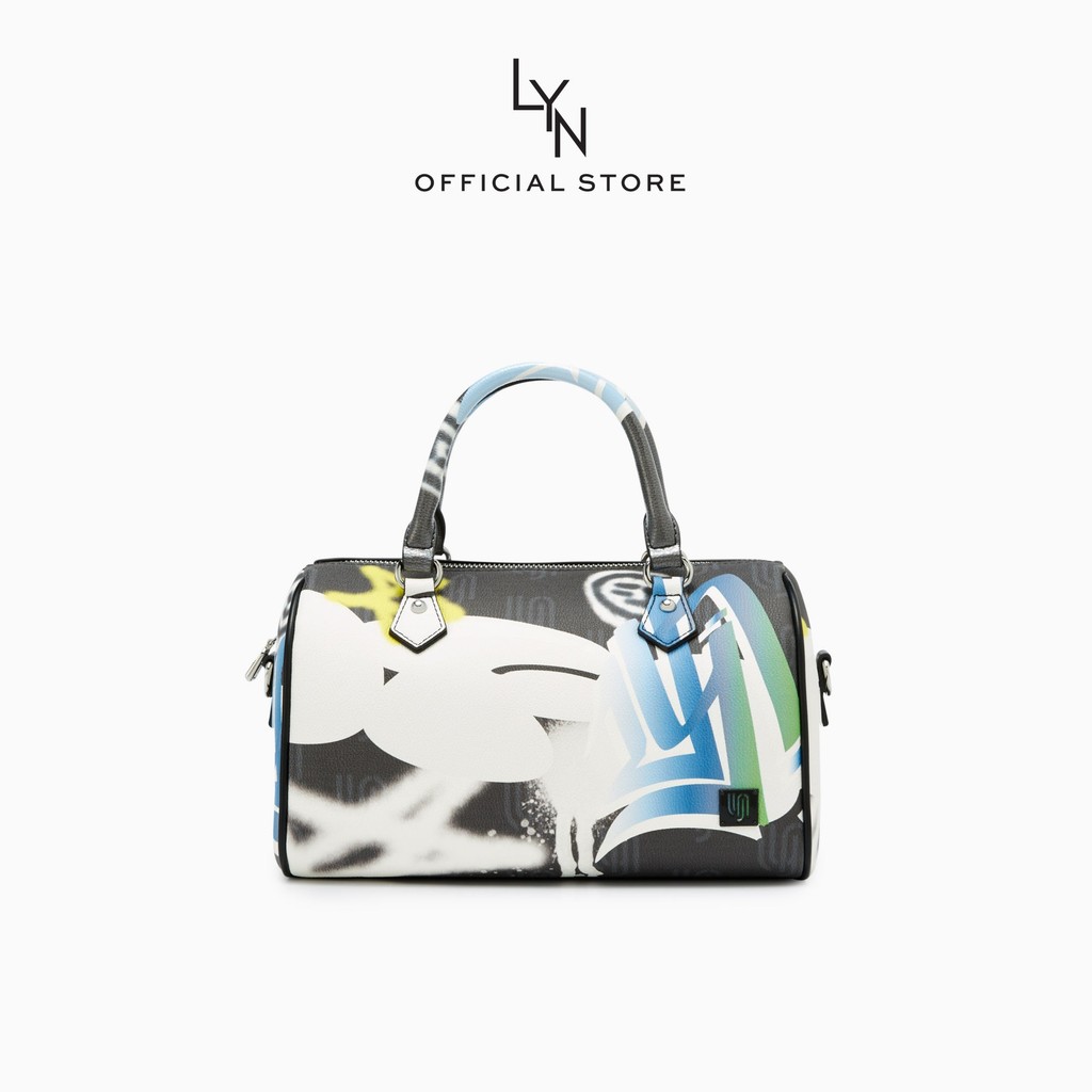 LYN - Nolan Graffiti Top Mini Bag - Unisex กระเป๋าถือ Nolan Graffiti Top Mini - Unisex  (LL25FBM619)
