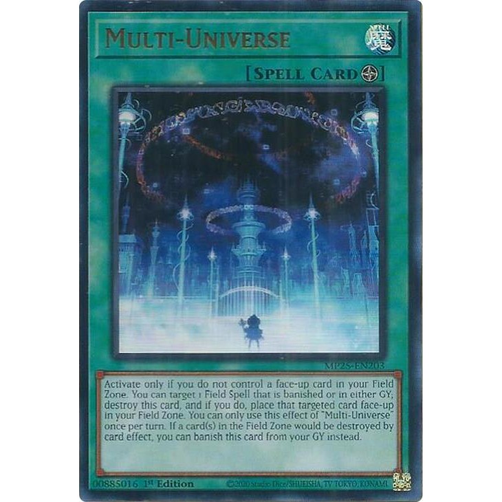 [ การ์ด Yugioh ของแท้ ] Multi-Universe - MP25-EN203 - Ultra Rare 1st Edition