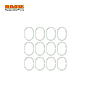 MR.D.I.Y. ม่านห้องน้ำ พร้อมห่วงตะขอ เซ็ต B คละลาย ขนาด 180 X 180 ซม.