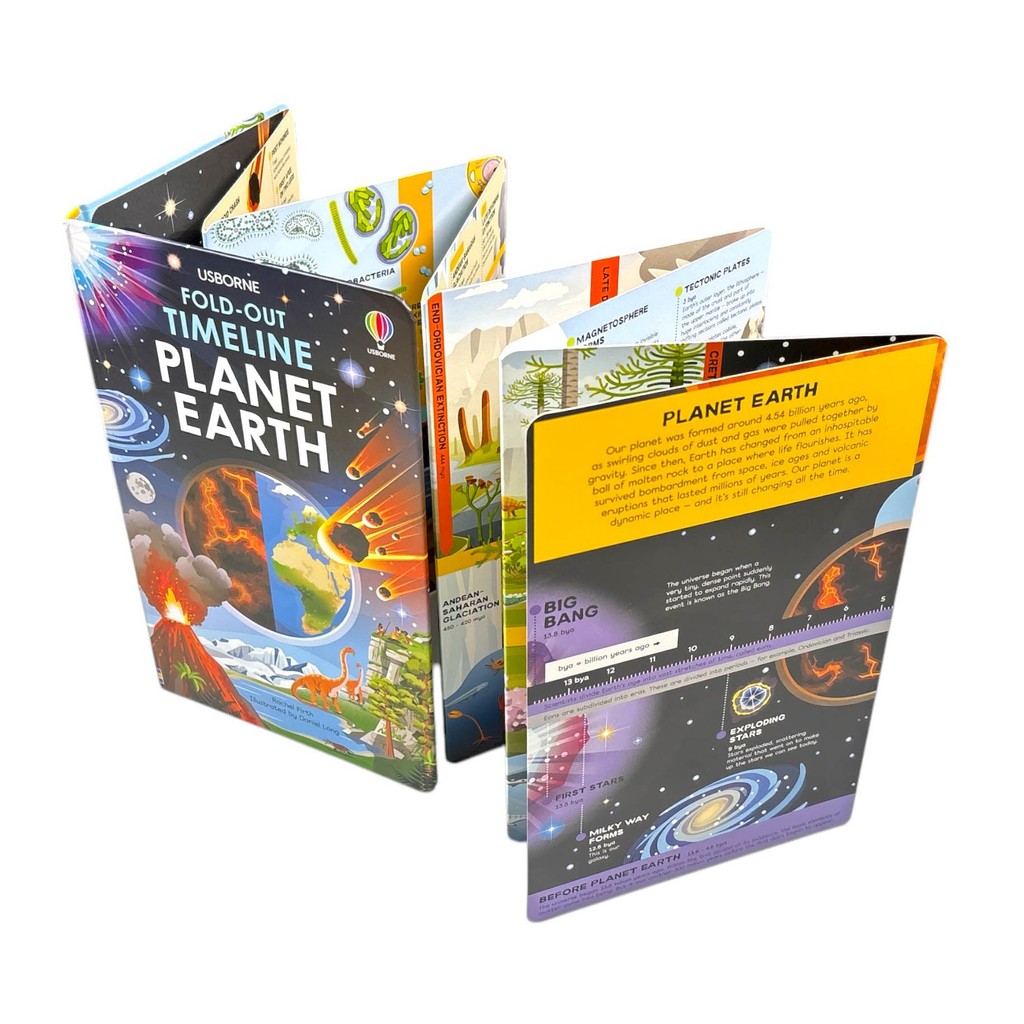 BBW หนังสือ FOLD-OUT TIMELINE OF PLANET EARTH ISBN:9781474991506 - รูปที่ 3