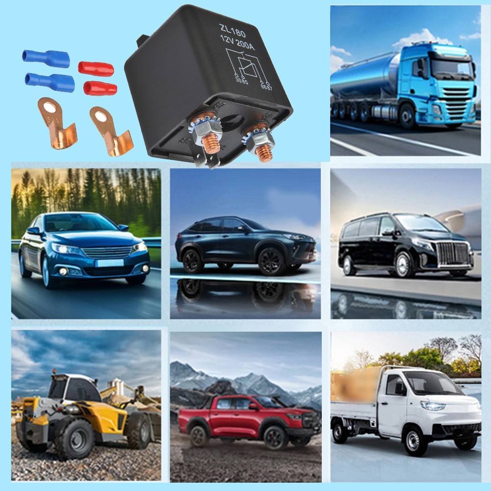 LM❤ ZL180 12V/24V/48V 200A รีเลย์สตาร์ทรีเลย์อุปกรณ์เสริม