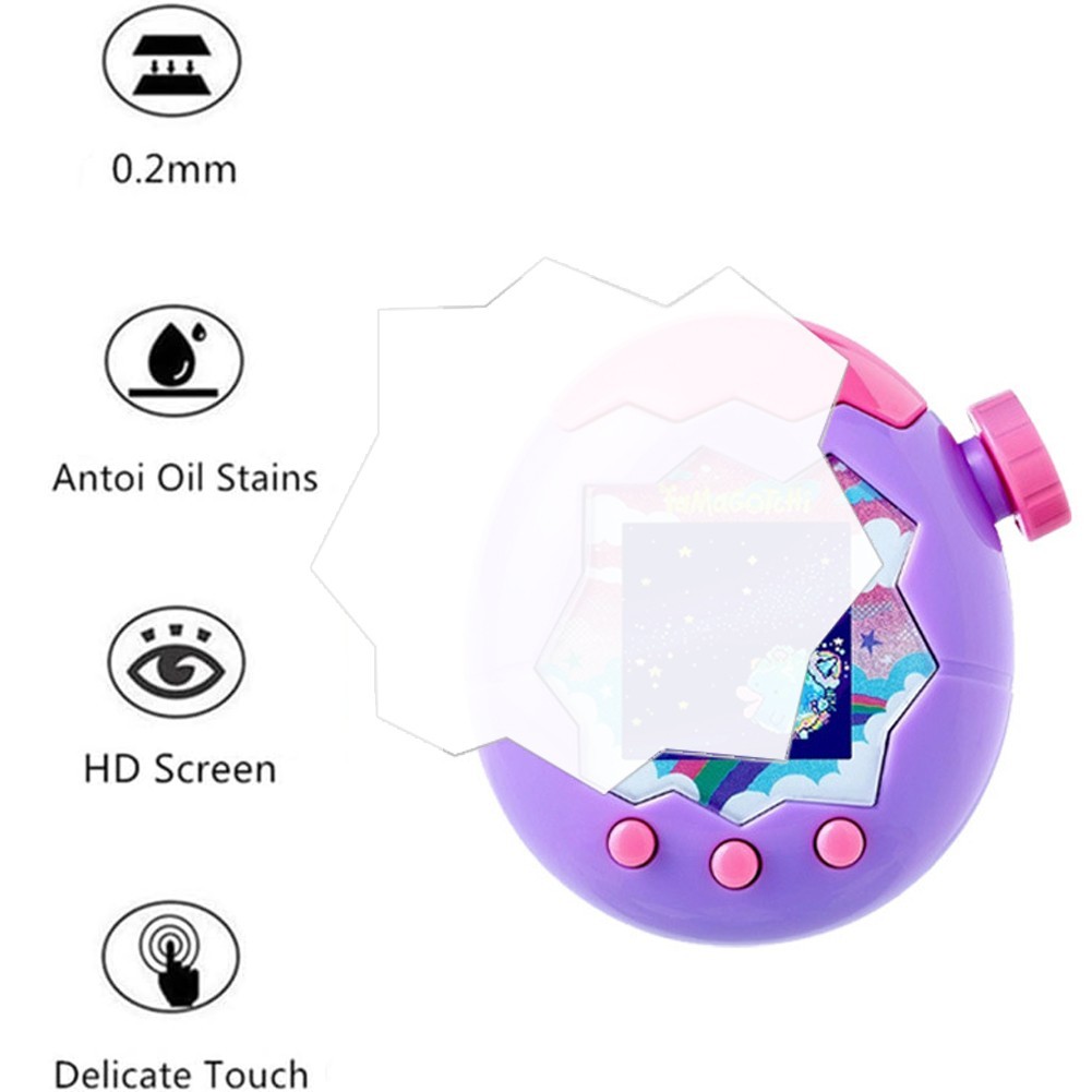 [WADA] ฟิล์มกันรอยหน้าจอฟิล์มใสสีขาวสําหรับ Tamagotchi Paradise - Full Coverage