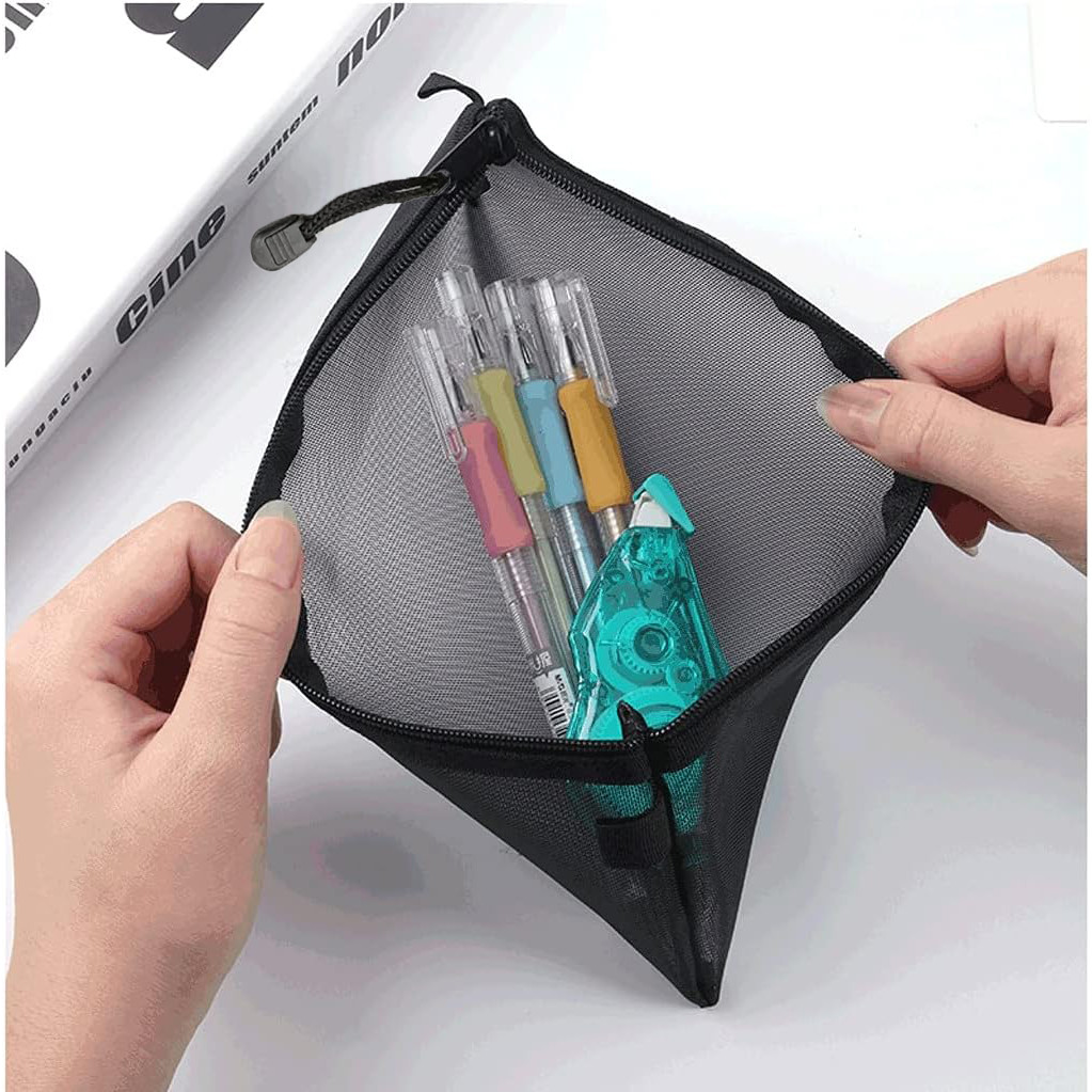 [ดี] ZANSIAN Mesh Pencil Case Zipper Storage - Z20