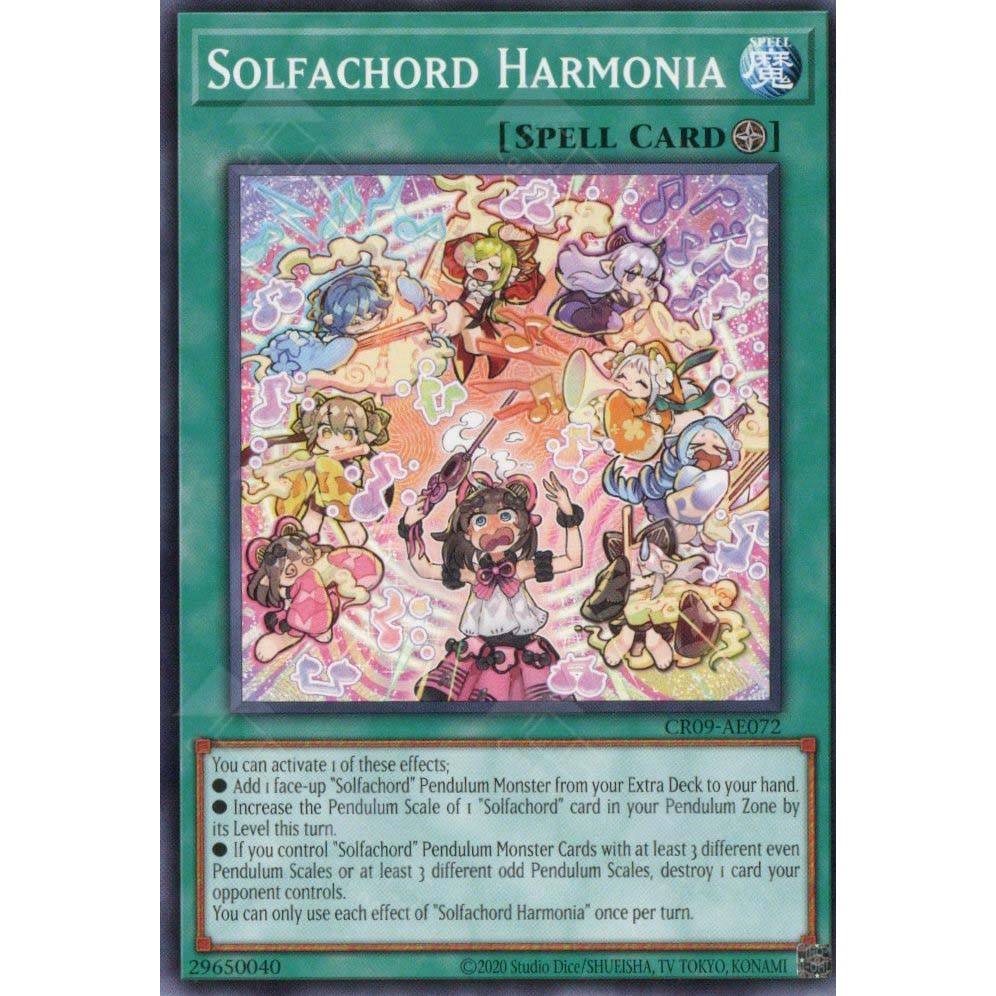 [ การ์ด Yugioh ของแท้ ] CR09-AE072 Solfachord Harmonina - ทั่วไป