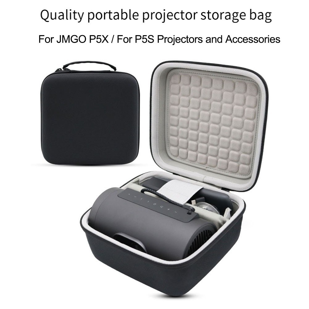 ROLADY HotPortable Hard Shell Projector Storage Bag สําหรับ JMGO P5X/P5S ทนแรงกด