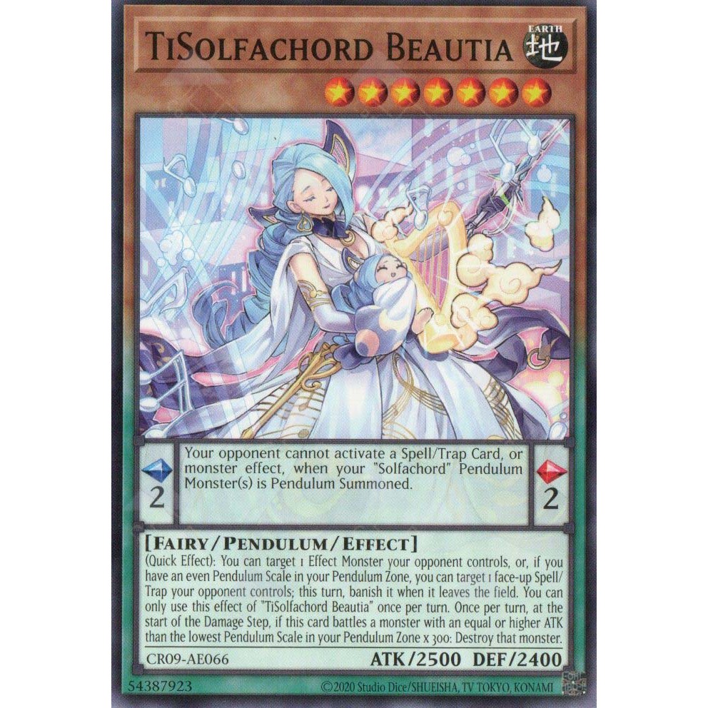 การ์ด Yugioh! - CR09-AE066 - TiSolfachord Beautia