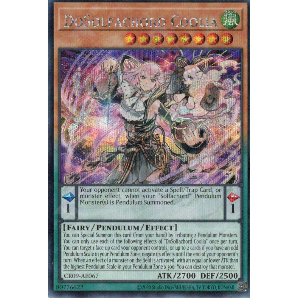 การ์ด Yugioh! - CR09-AE067 - DoSolfachord Coolia