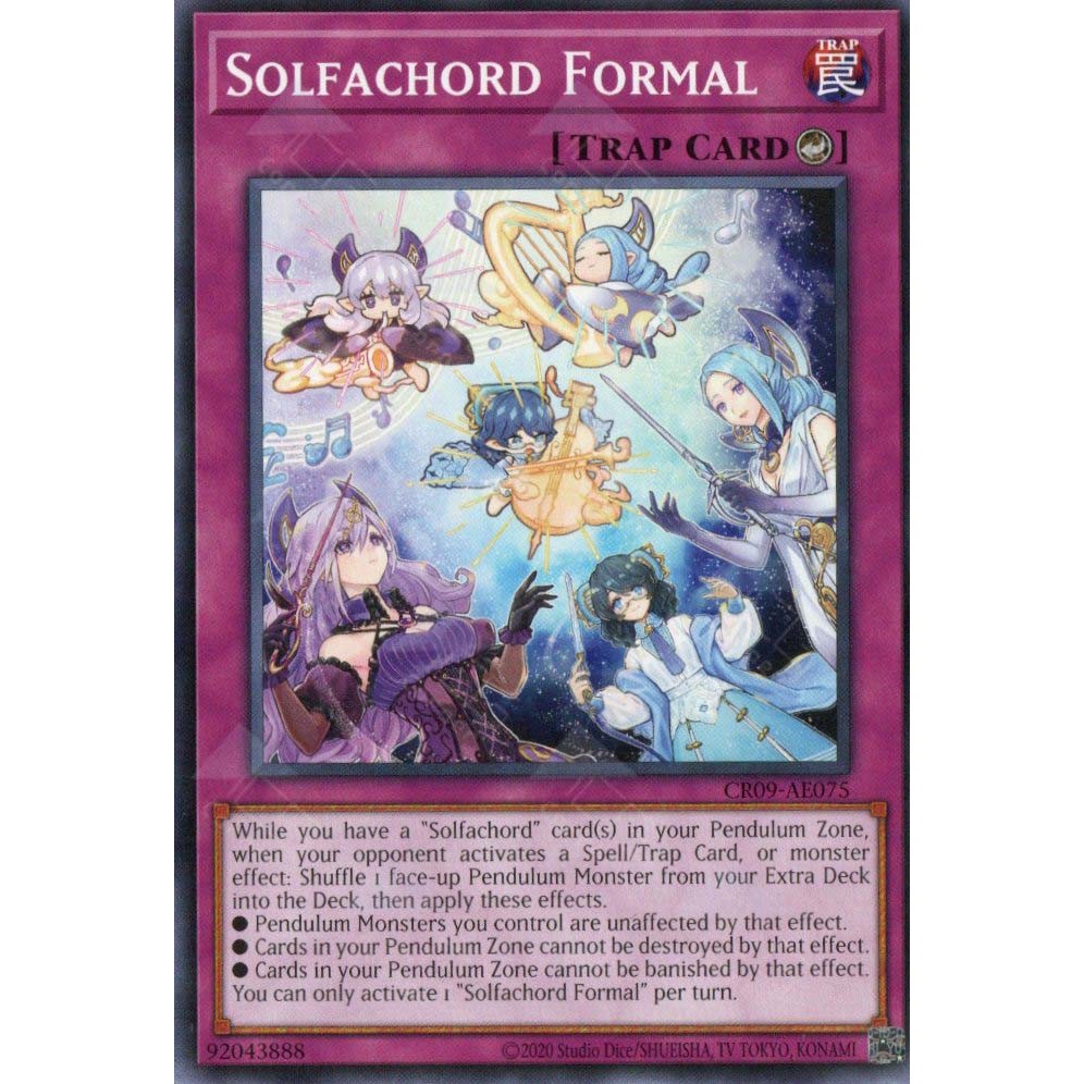 การ์ด Yugioh! - CR09-AE075 - Solfachord อย่างเป็นทางการ