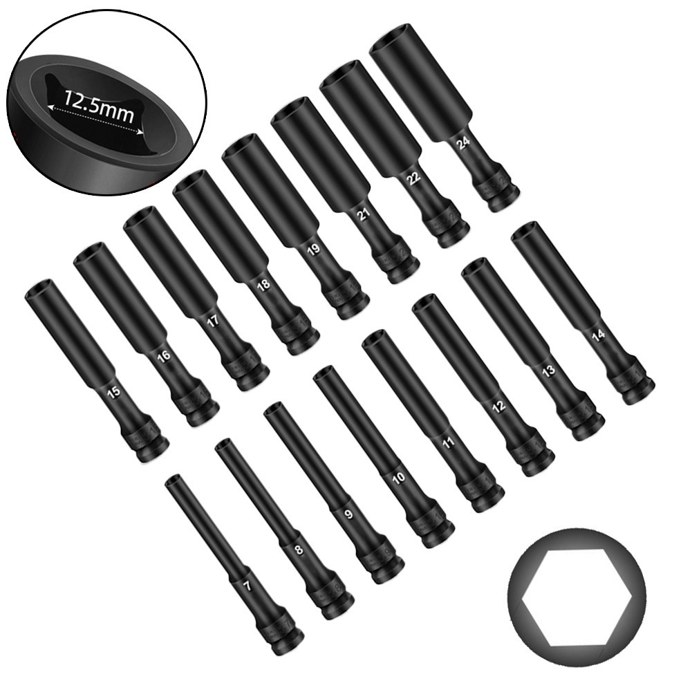 คอเต่า R combedn1/2 ไดรฟ์ซ็อกเก็ตประแจ Hex ซ็อกเก็ตหัว 8-24 มม.อะแดปเตอร์ Spanner Converter