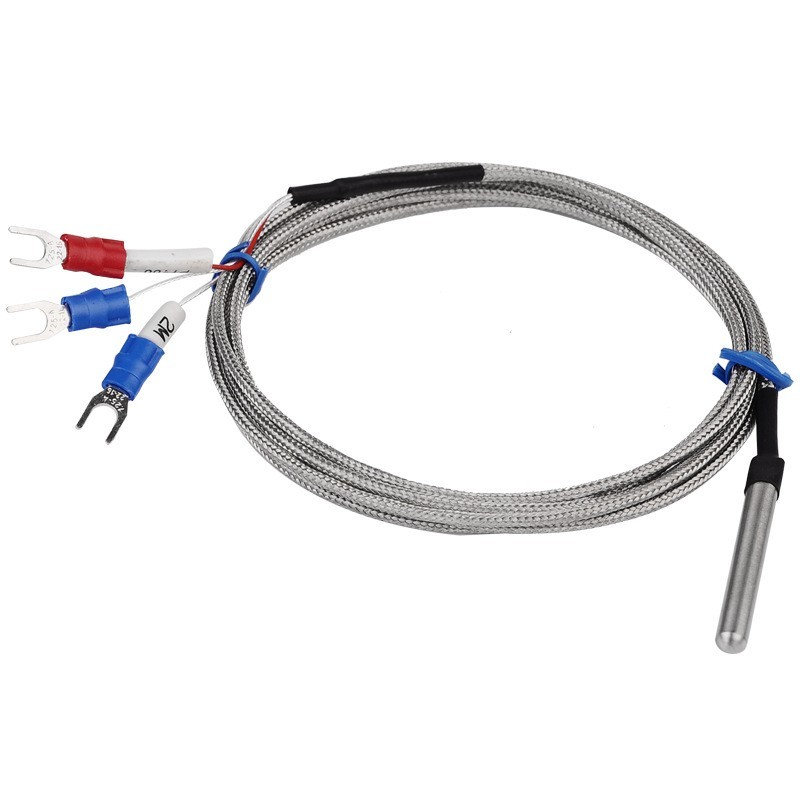 BUMKPrecision สําหรับเซ็นเซอร์อุณหภูมิสแตนเลส RTD PT100 พร้อมสาย 300 ซม.