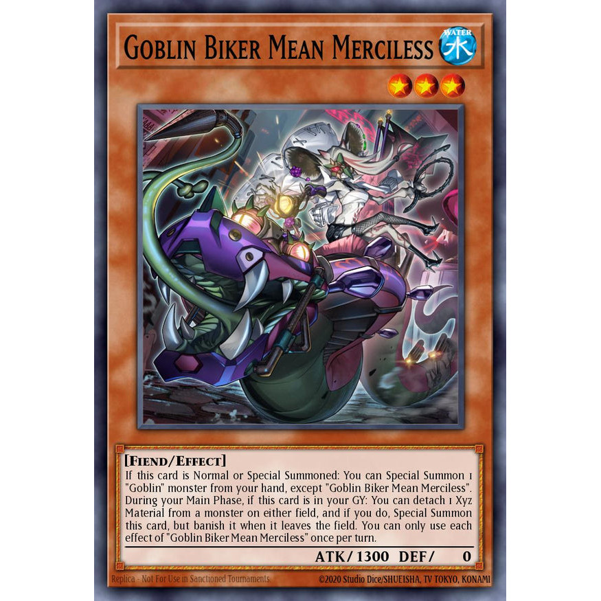 [Yugioh Funny Shop] การ์ด 1 ใบ MP25-EN155 - Goblin Biker Mean Merciless - Ultra Rare