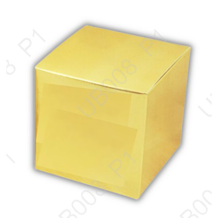 No.Y2บรอนซ์ทอง"ไม่เจาะ10 x 10 x 10 cm(1แพ็คย่อย X10ใบ)|UB008_S_P1