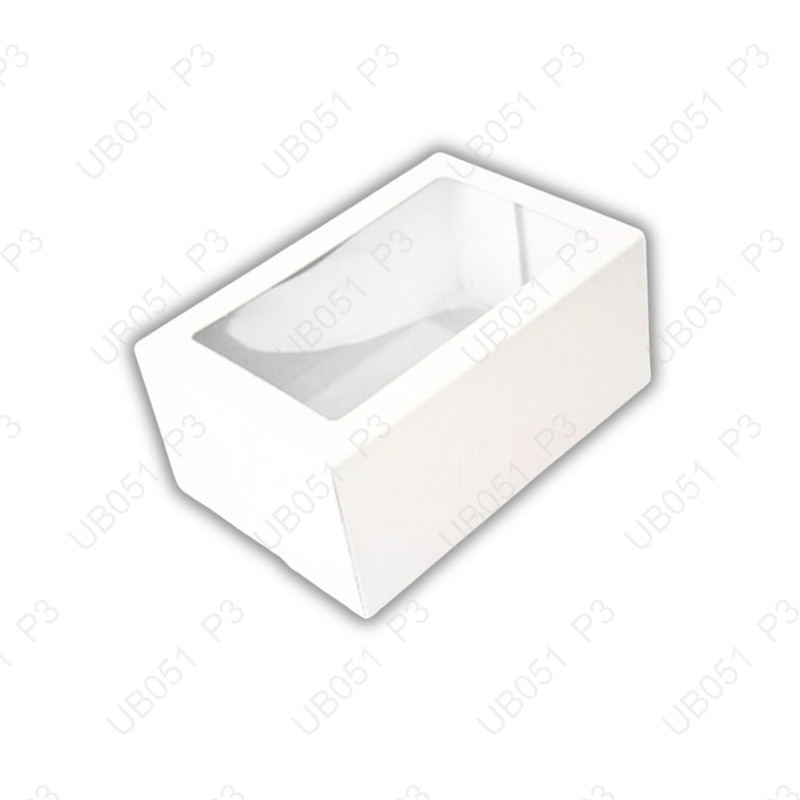 No.10ขาว"เจาะ7 x 7 x 10 cm(1แพ็คย่อย X10ใบ)|UB051_S_P3