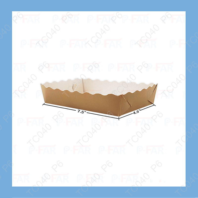 ถาดขนมปังแบนใหญ่วอลนัทเคลือบในพิเศษ4.5x7.5นิ้ว(1แพ็ค X 100ใบ)|TC040_P6