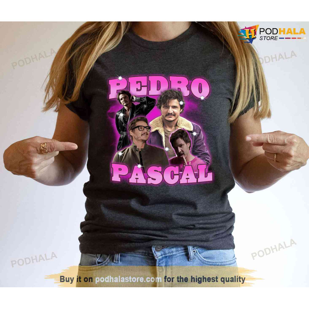 2025 Gildan แขนสั้นสําหรับชาย Vintage Pedro Pascal เสื้อ Narco Pedro Pascal แฟน ๆ เสื้อ xs-3xl 1 ผ้า