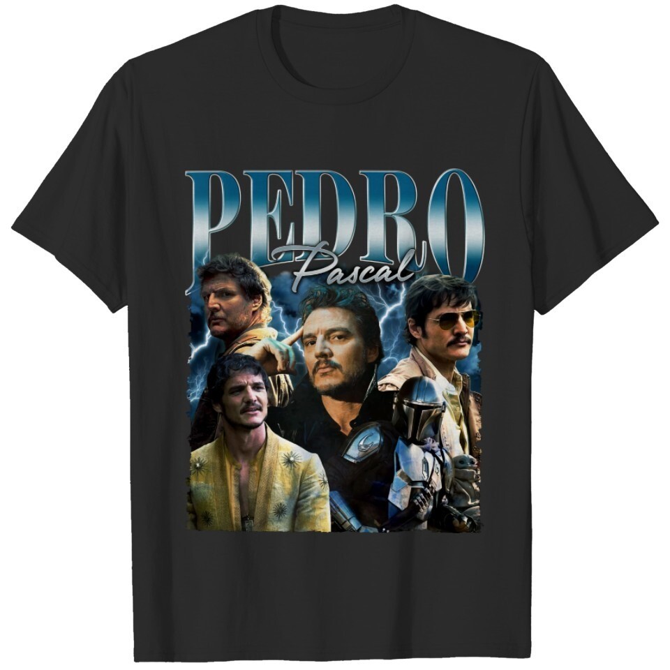 2025 Gildan แขนสั้นสําหรับชาย Pedro Pascal เสื้อยืด 90s แรงบันดาลใจเสื้อ, Pedro Pascal Tour เสื้อยืด