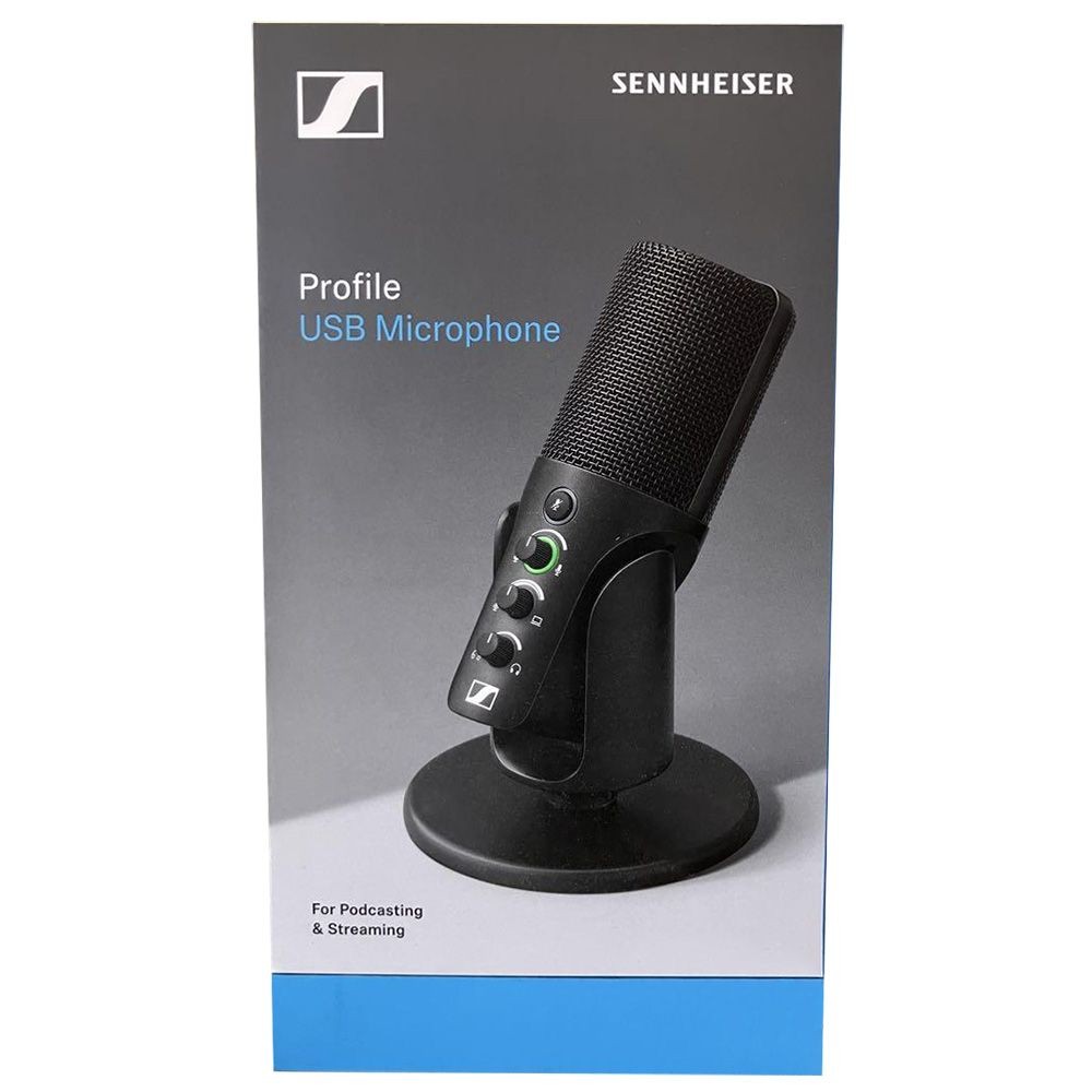 Sennheiser Profile USB Microphone (Black) - USB-C, with Desktop Stand, 700065