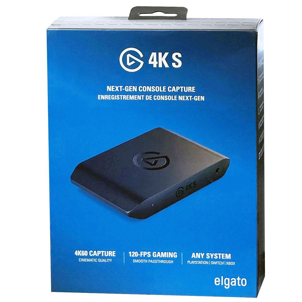 Elgato 4K S - Portable 4K60 HDR Capture Card for Switch 2, PC, PS5, Xbox Series X|S