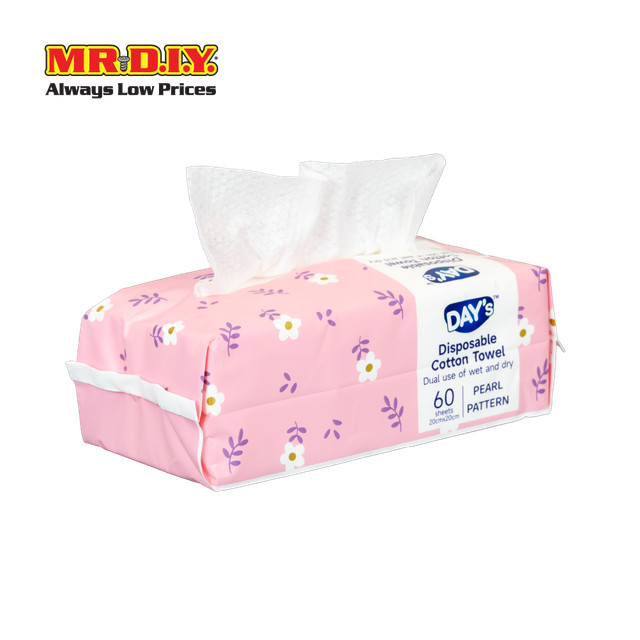 DAY'S ผ้าเช็ดทำความสะอาดอเนกประสงค์ (60 แผ่น/แพ็ก)_8978228