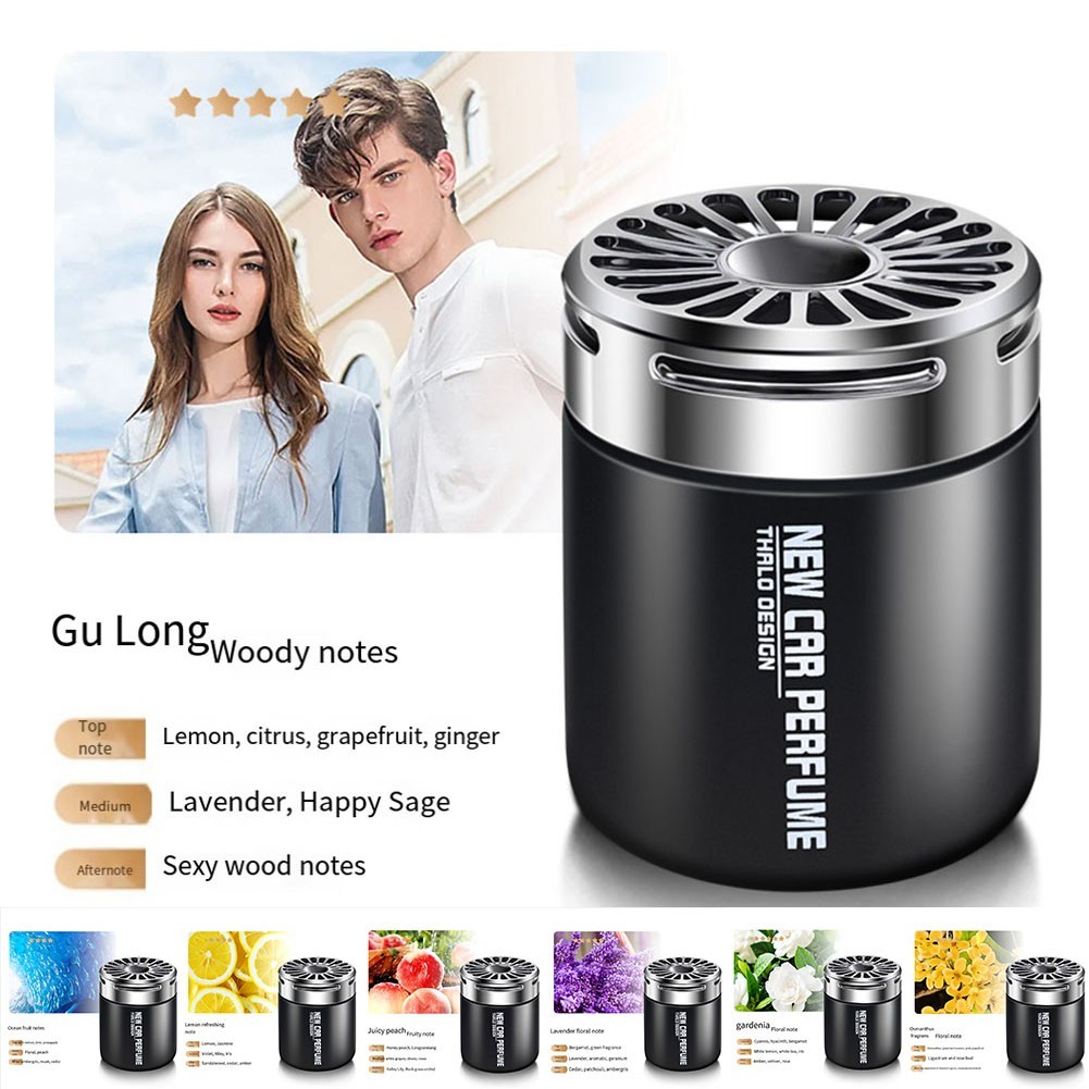 L-HOTCar Perfume Balm Decorative Solid Perfume อุปกรณ์ตกแต่งภายในรถยนต์ ระงับกลิ่นกาย