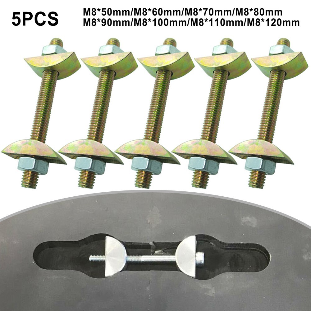 L-HOT5pc Slimline Toggle Bolt สําหรับขนาดกะทัดรัดลามิเนต Worktop เชื่อมต่อสลักเกลียวของ Unika