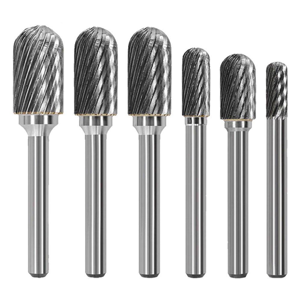 *JELLY* 6 มม.Shank Rotary File Router บด Burr Rotary Steel File Polishing C Type