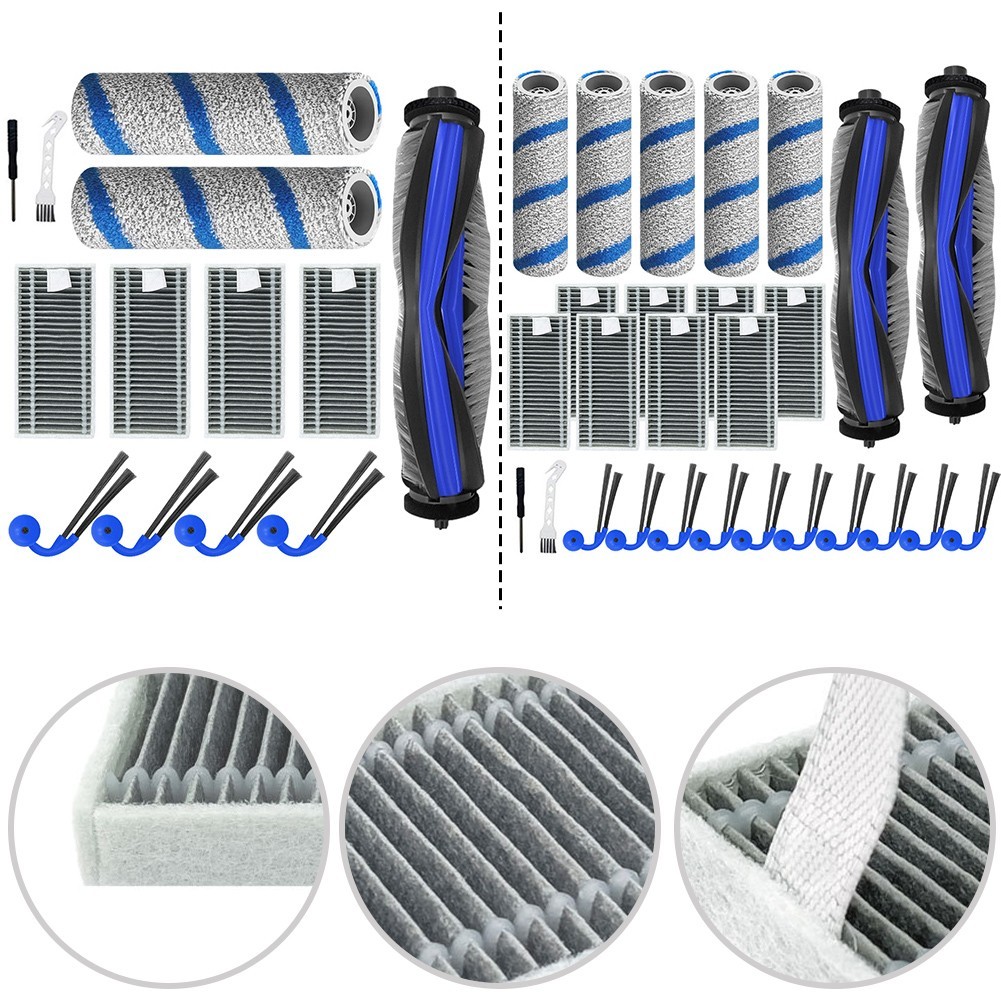 [bestshe] ชุดลูกกลิ้งม็อบกรองแปรงหลักสําหรับ Deebot X11 สําหรับ OmniCyclone/ X11 Famille
