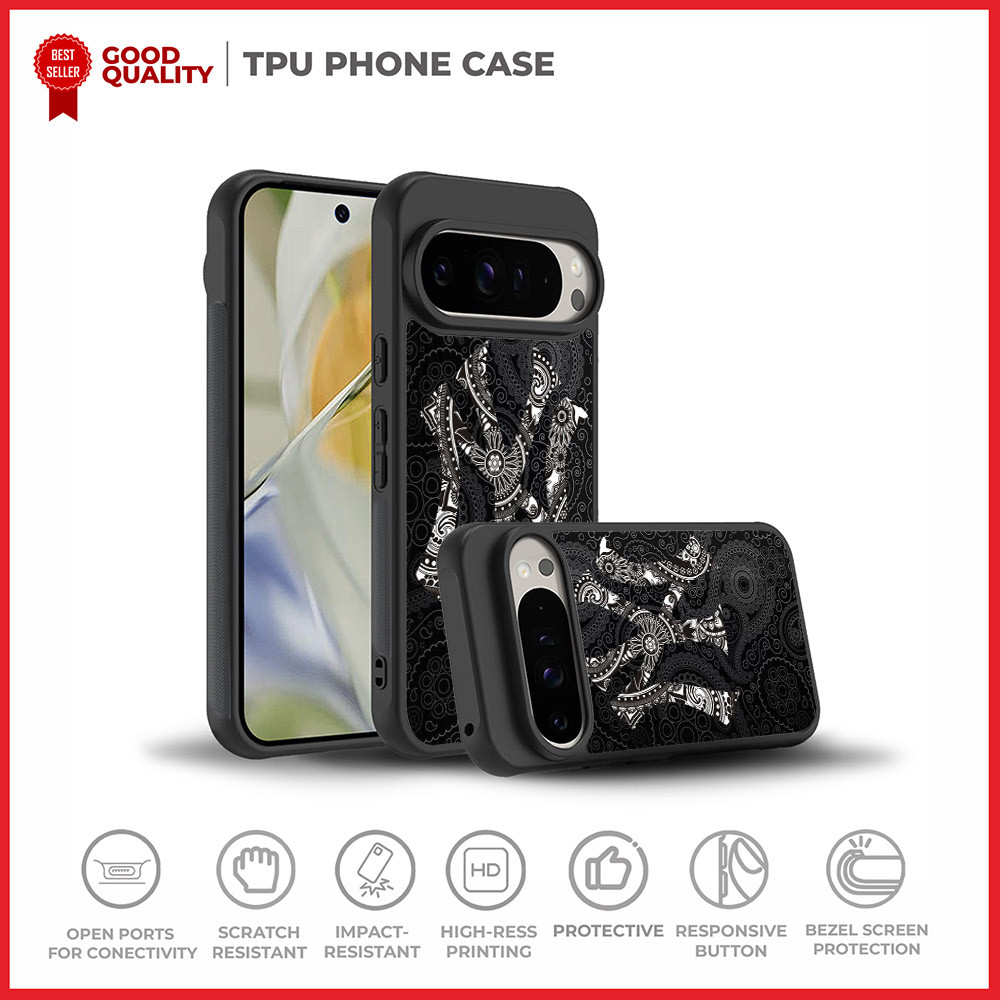 เคสปลอก Google Pixel 10 9 8 7 6 5 A Pro XL พับ NY Black Batik AH0452 Custom N5