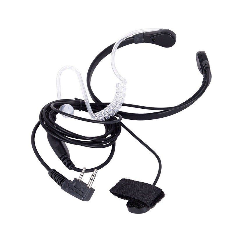 [MB] Throat Mic Earpiece ชุดหูฟังนิ้ว PTT สําหรับ Baofeng UV5R 888s วิทยุ Walkie Talkie