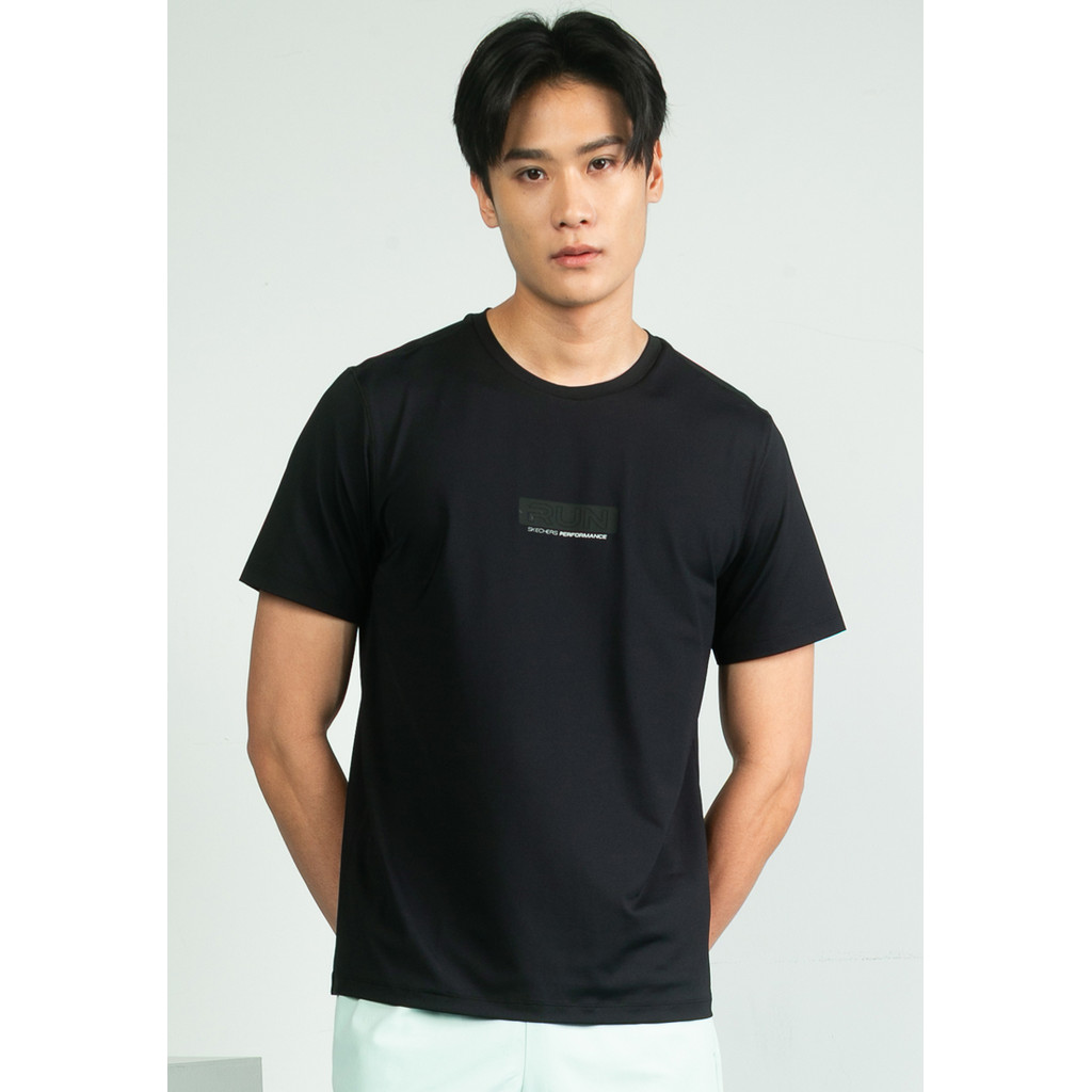Skechers สเก็ตเชอร์ส เสื้อยืดแขนสั้นผู้ชาย Men Short Sleeve Tee Apparel - SP325M323-0018
