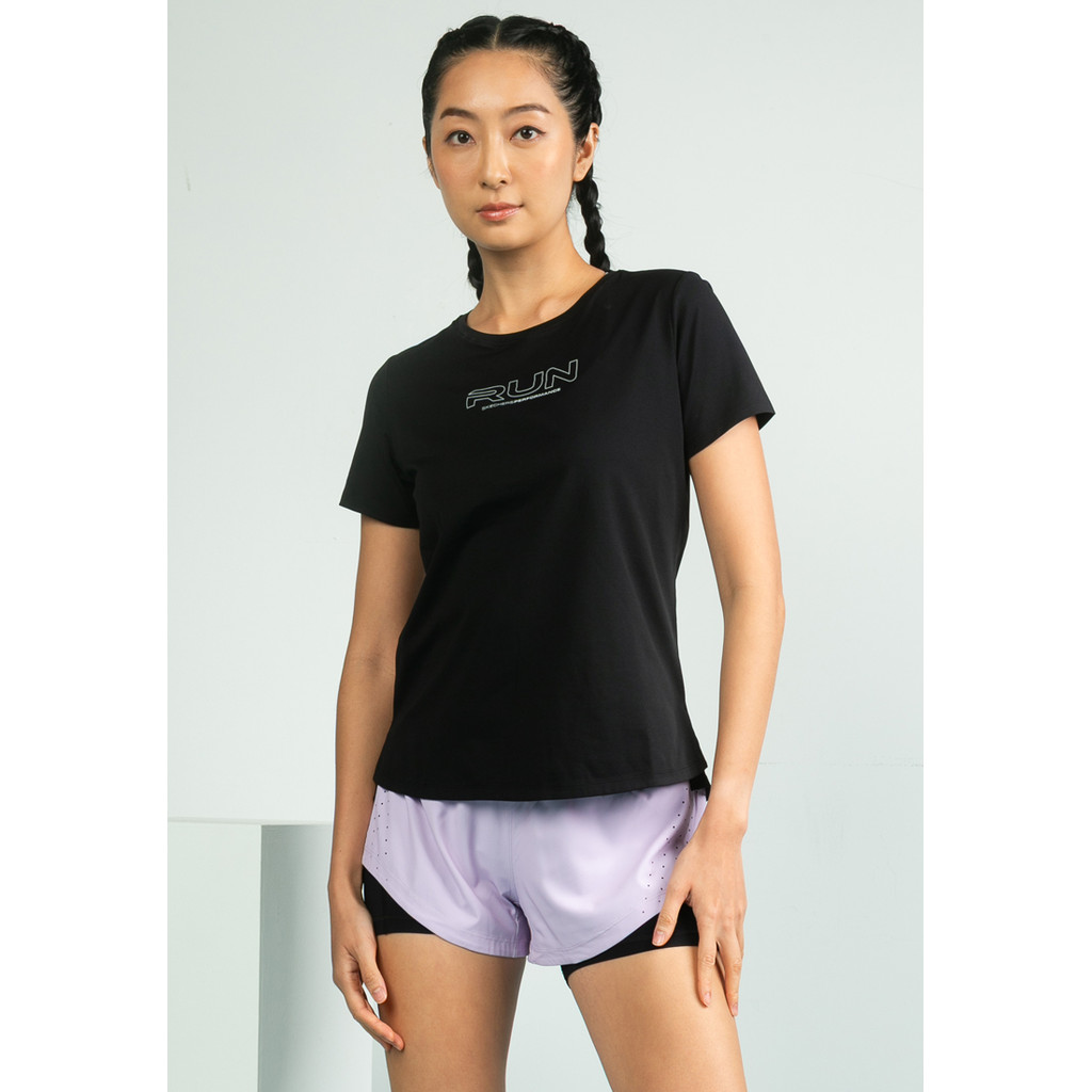Skechers สเก็ตเชอร์ส เสื้อยืดแขนสั้นผู้หญิง Women Short Sleeve Tee Apparel - SP325W307-0018 (FF)