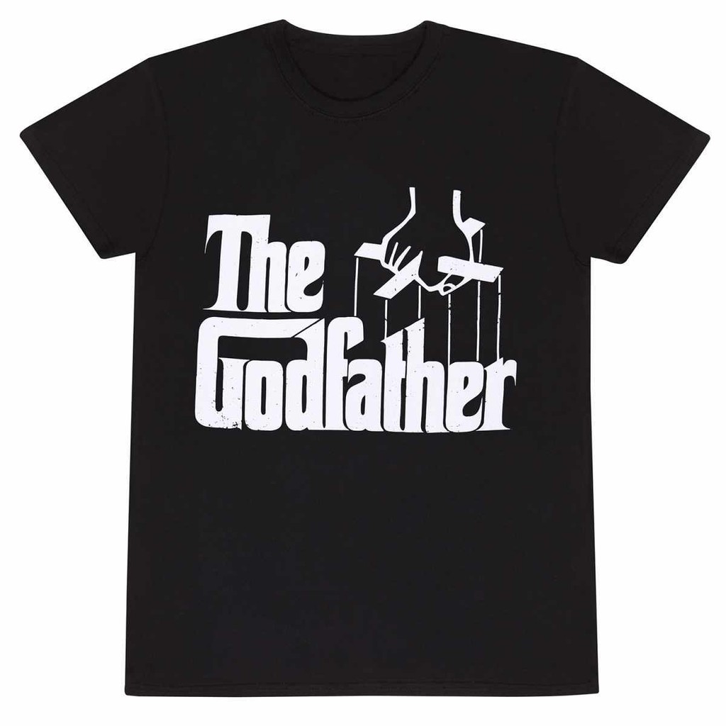 The Godfather เสื้อยืดโลโก้ภาพยนตร์ใหม่สีดํา