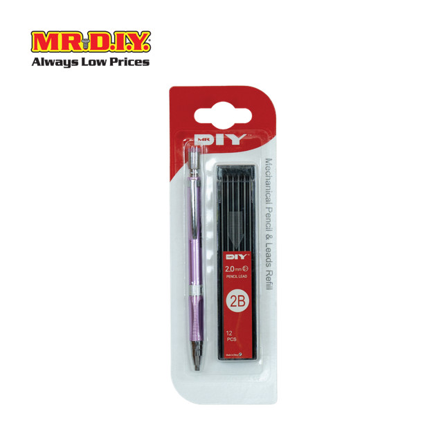 MR.D.I.Y. ดินสอกดพร้อมไส้ 2B ขนาด 2 มม. คละสี _8953236