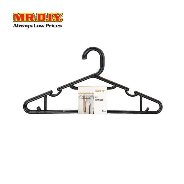 MR.D.I.Y. ไม้แขวนเสื้อพลาสติก ขนาด 38.5 x 0.4 x 18.5 ซม. (5 ชิ้น/แพ็ก)_8977337