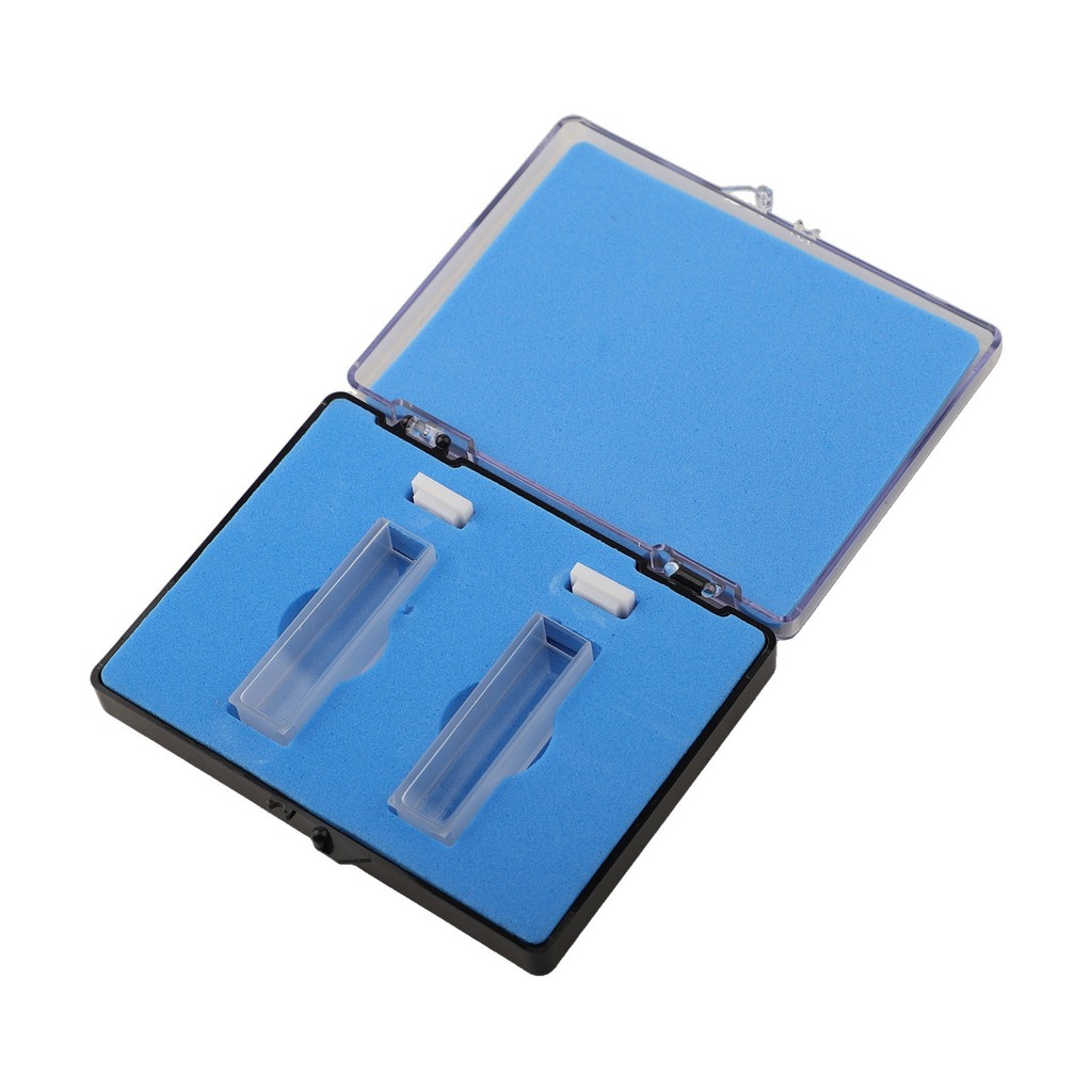 *COSYH* แพ็ค 2 Optical Path10mm Quartz Cuvette เหมาะสําหรับ 751/722 Spectrophotometer
